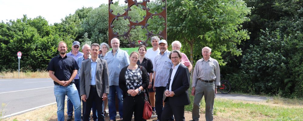 Mönchengladbach-Wanlo: Stele des Landschaftsbandes eingeweiht