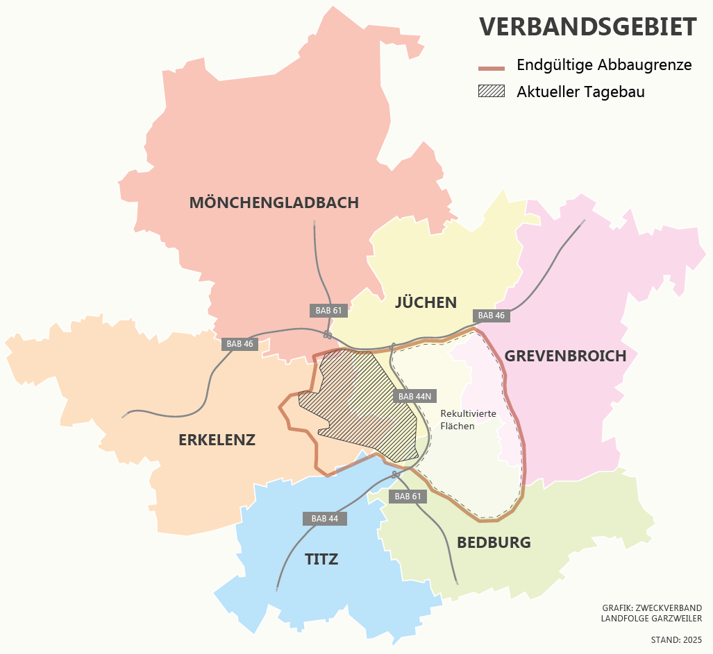 Stadt Bedburg offizielles Mitglied im Zweckverband LANDFOLGE Garzweiler