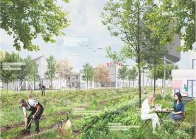 Jüchen Süd Statteil Der Zukunft Agrarhof Illustration Octagon Studio.erde