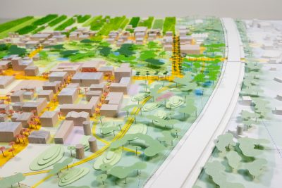 Modell Jüchen Süd Statteil Der Zukunft Illustration Octagon Studio.erde
